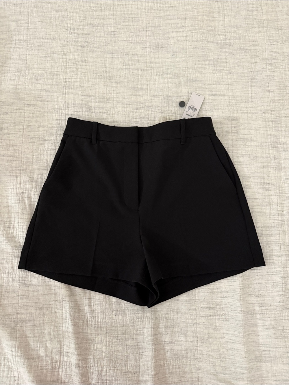 Express Black Tailored High-Rise Bermuda Shorts